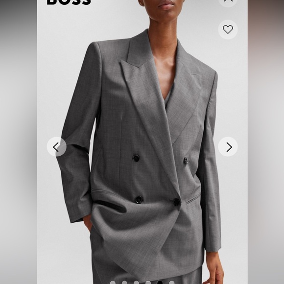 Hugo Boss‼️‼️ Suit RELAXED-FIT JACKET and PANTS 
SHARKSKIN ITALIAN WOOL‼️ - Picture 5 of 13